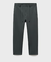 Mango Men's Stretch Fabric Slim-Fit Pants