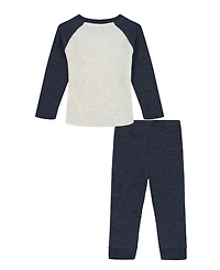 Tommy Hilfiger Baby Boys 2-Piece Crewneck Top and Thermal Joggers Set