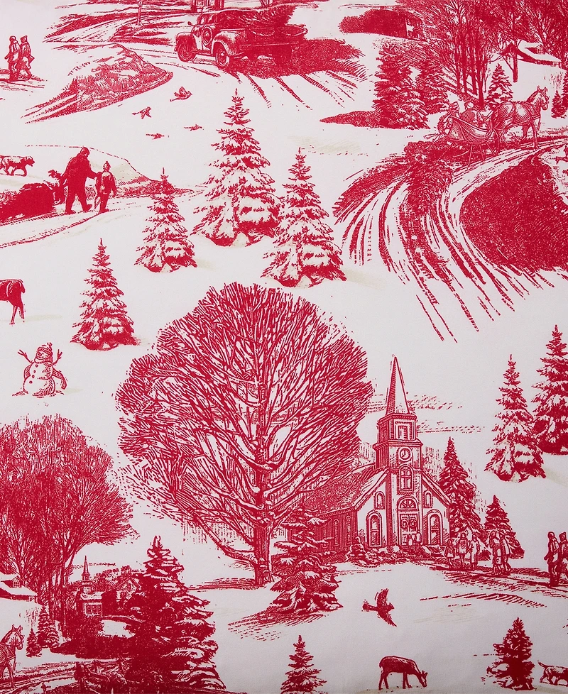 Hallmark Toile Holiday 4-Pc. Comforter Set, King