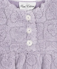 Rare Editions Baby Girls 2-Piece Heart Pattern Fleece Top and Leggings Set