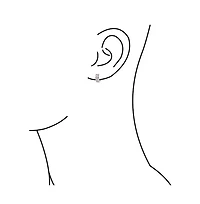 Bling Jewelry Set of 2 Carved Slashes Hoop Huggie Earrings Rose Gold Plated Stainless Steel