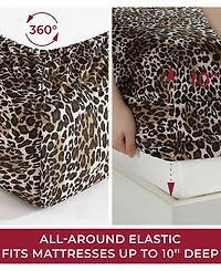 Beatrice Home Fashions Whimsical Printed Microfiber 3-Pc. Sheet Set, Twin