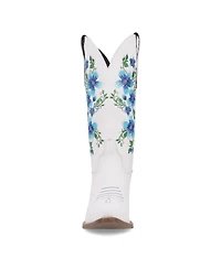 Dingo Women's Shoes Designed With Floral Embroidery(Posie) - Boots.