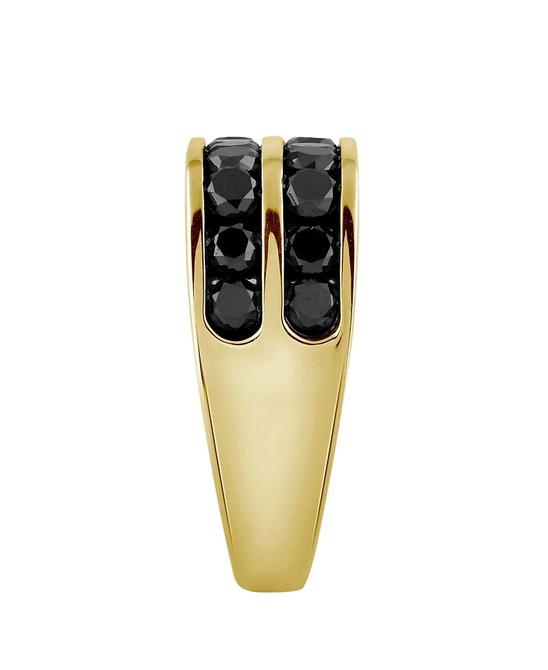 Macy's Men's Diamond Ring (3 ct. t.w.) in Silver Rhodium with Yellow Plating