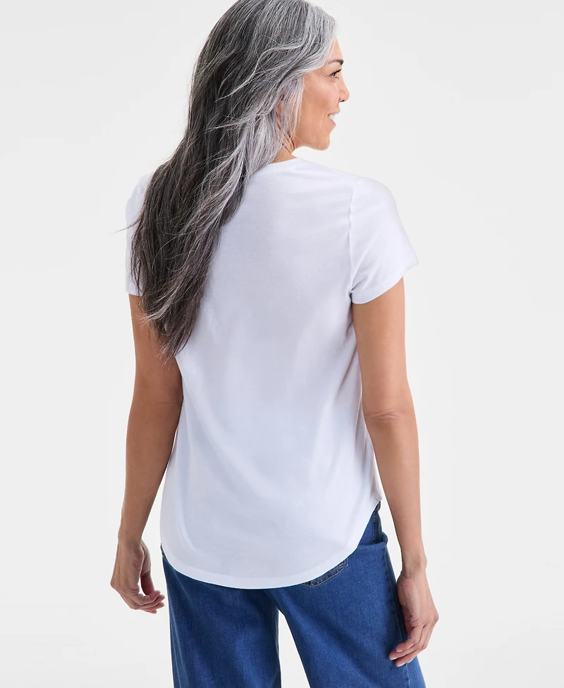 Style & Co Plus Perfect Graphic T-Shirt, Macy's Exclusive