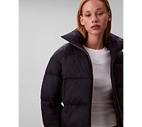 Calvin Klein Jeans Women's Monogram Puffer Long-Sleeve Jacket