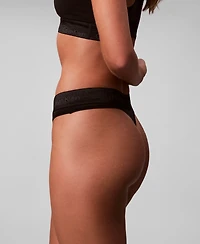 Calvin Klein Women's Flexible Fit Minimal Coverage Thongs