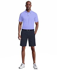 Pga Tour Men's Micro Geometric Print Short-Sleeve Golf Polo Shirt