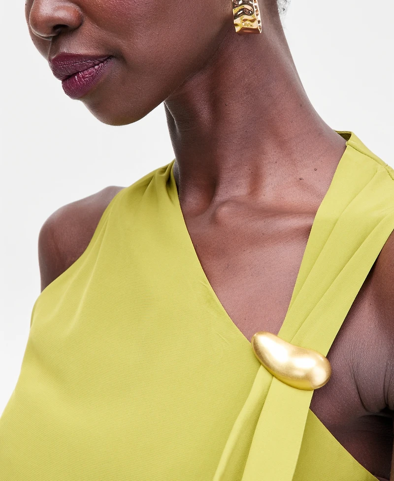 I.n.c. International Concepts Women's Sleeveless Scarf Top, Macy's Exclusive