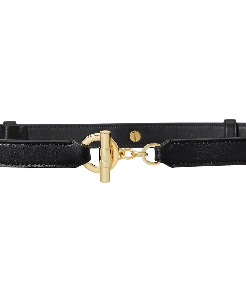 Lauren Ralph Women's Toggle Skinny Belt