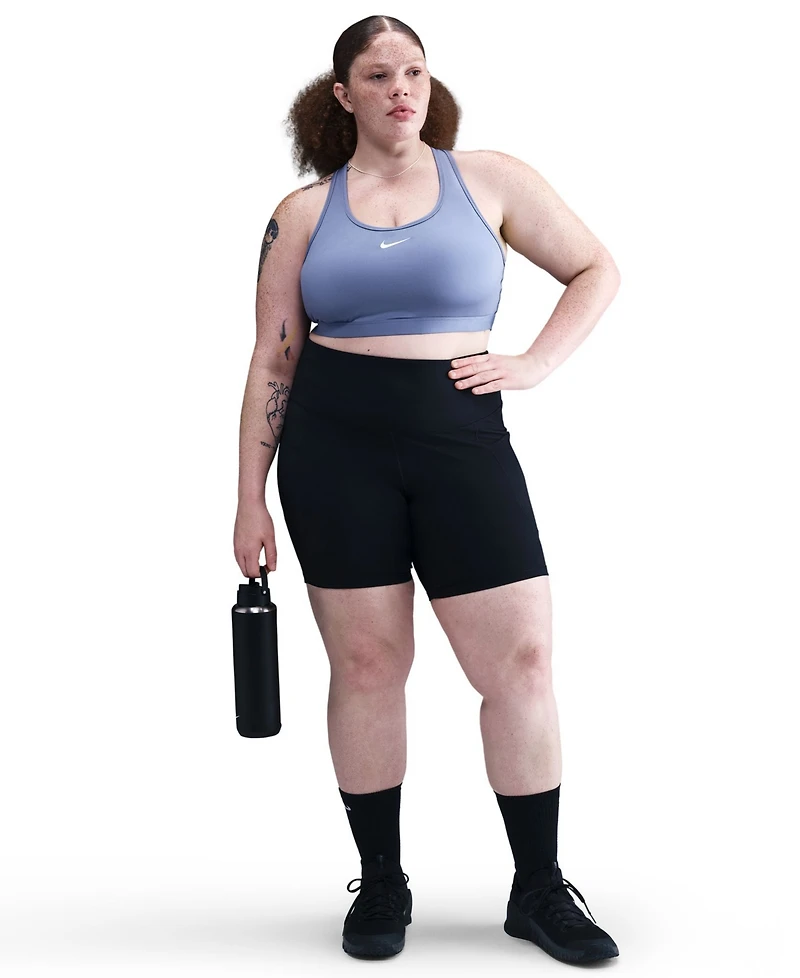 Nike Plus Active Medium-Support Padded Logo Sports Bra