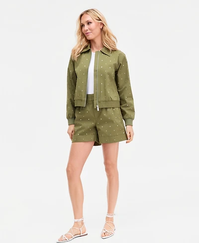 I.n.c. International Concepts Women's Studded Shorts, Macy's Exclusive