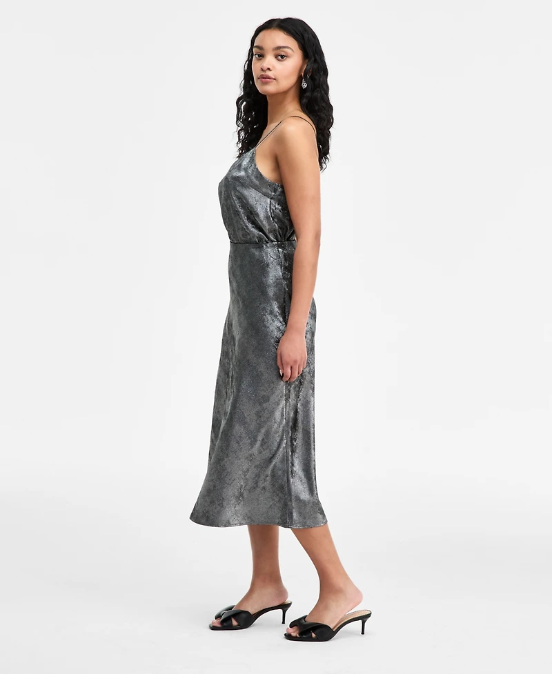 On 34th Metallic Midi Slip Skirt, Macy's Exclusive