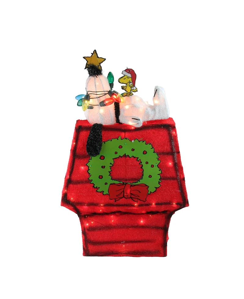 Northlight 27" Pre-Lit Peanuts 3-Dimensional Snoopy with Star Christmas Outdoor Decoration