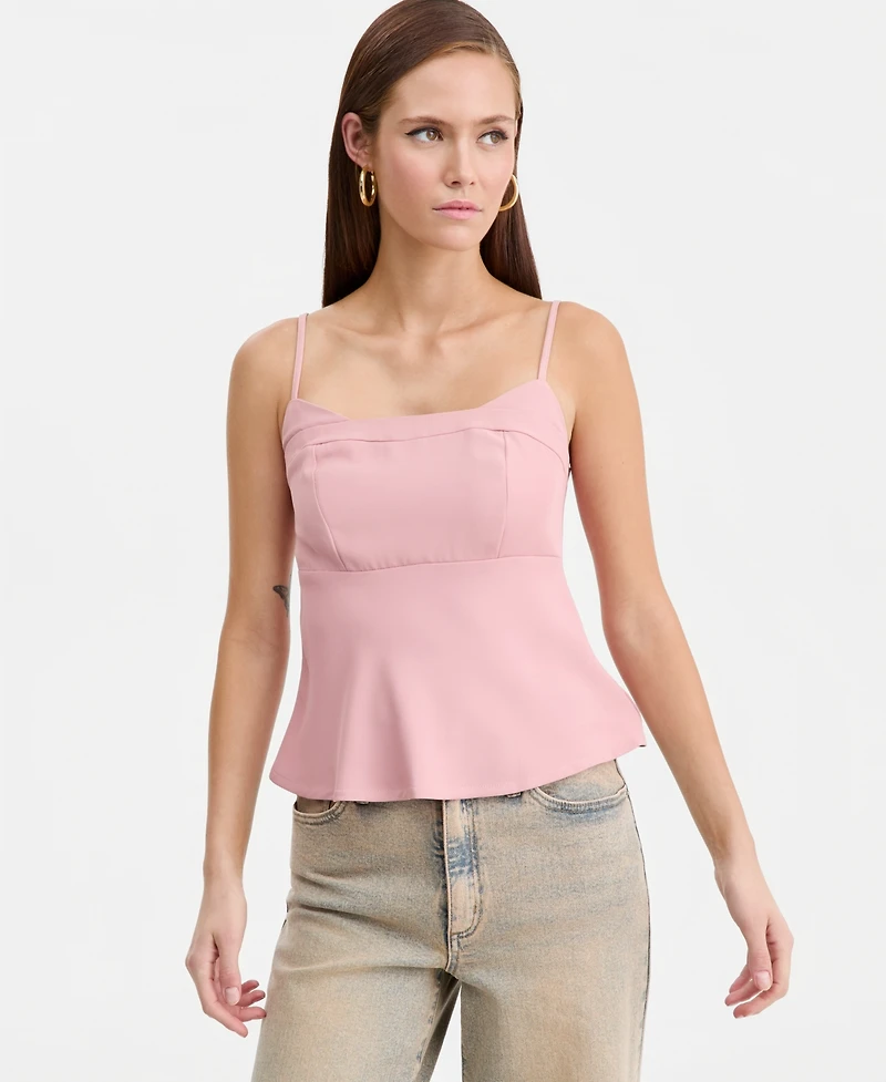 Bar Iii Women's Double Layered Peplum Camisole, Macy's Exclusive