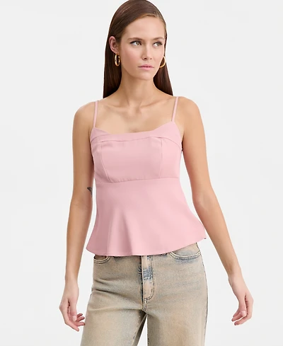 Bar Iii Women's Double Layered Peplum Camisole, Macy's Exclusive