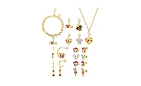 Disney Mickey and Minnie Mouse Love & Friendship Advent Charm Jewelry Set