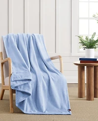Tommy Hilfiger Solid Plush Blanket, Full/Queen