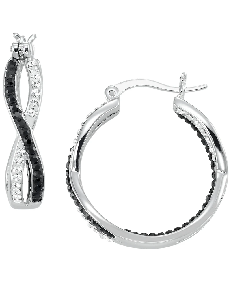 Macy's Cubic Zirconia Infinity Round Hoop Earrings (1.05 ct. t.w.)