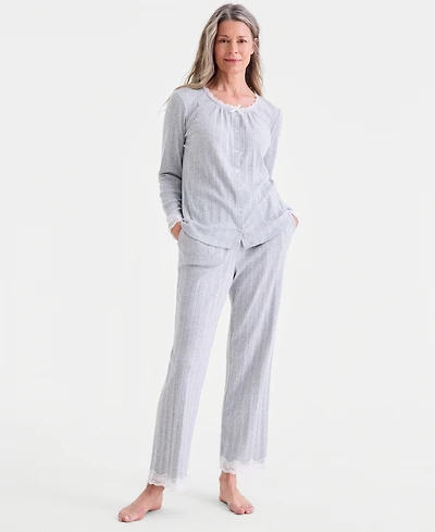 Charter Club Women's Pointelle Pajama Set, Macy's Exclusive