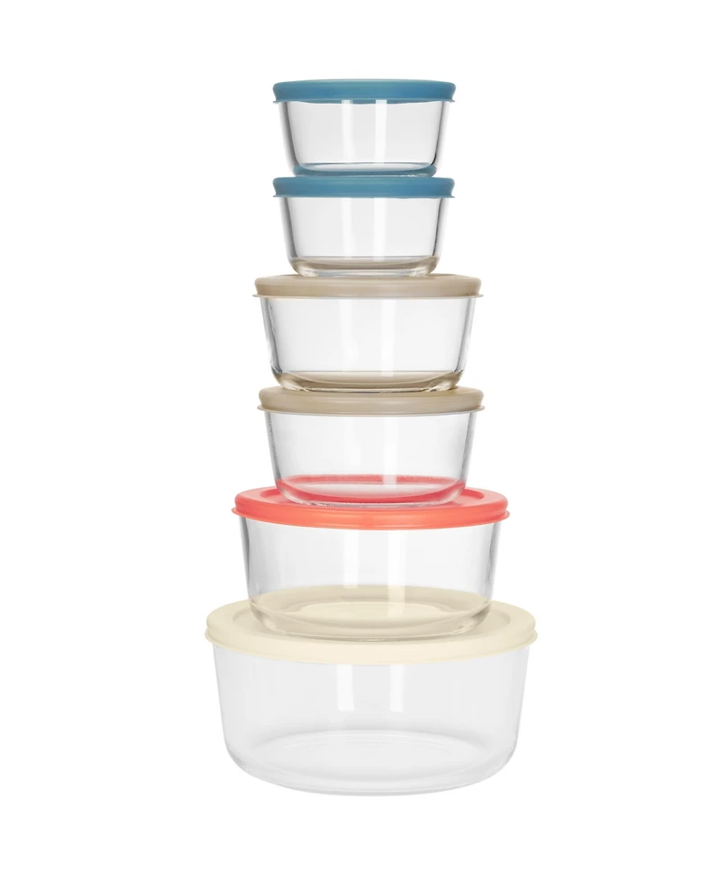 Art & Cook 12-Piece Glass Food Storage Container Set