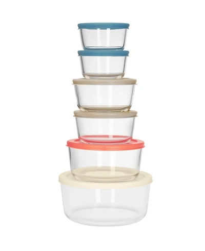 Art & Cook 12-Piece Glass Food Storage Container Set