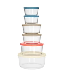 Art & Cook 12-Piece Glass Food Storage Container Set