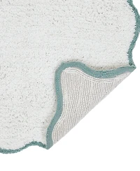Vcny Home Scallop Cotton Bath Rug, 21" x 34"