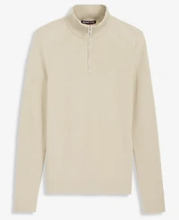 Michael Kors Men's Mouline Texture Quarter-Zip Sweater