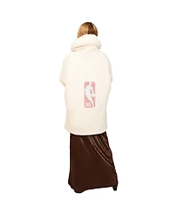 Jill Martin Men's and Women's Cream Nba Breast Cancer Awareness Oversized Hooded Lounger