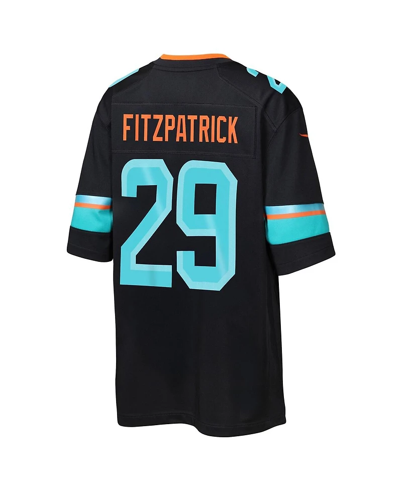 Nike Big Boys and Girls Minkah Fitzpatrick Pitch Blue Miami Dolphins 2025 Rivalries Collection Game Jersey