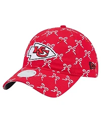 New Era Women's Red Kansas City Chiefs Ribbon 9TWENTY Adjustable Hat