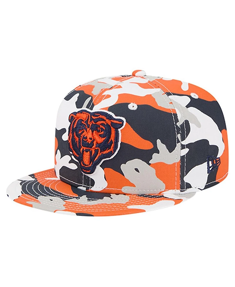 New Era Men's Orange/Navy Chicago Bears 59FIFTY Fitted Hat