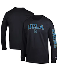 Champion Men's Black Ucla Bruins Arch Over Logo 2-Hit Long Sleeve T-Shirt