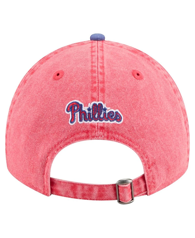 New Era Men's Red/Royal Philadelphia Phillies Select 9TWENTY Adjustable Hat