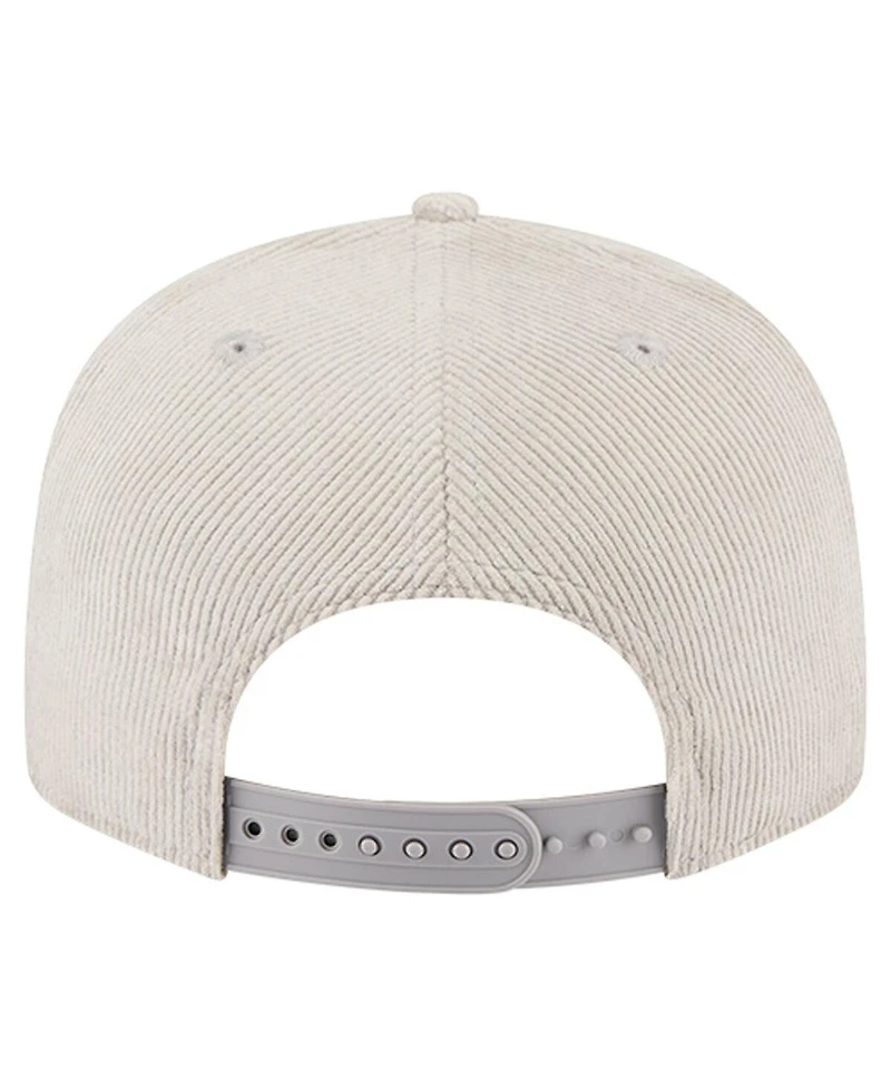 New Era Men's Gray Minnesota Vikings Cord Rope Corduroy 9FIFTY Snapback Hat