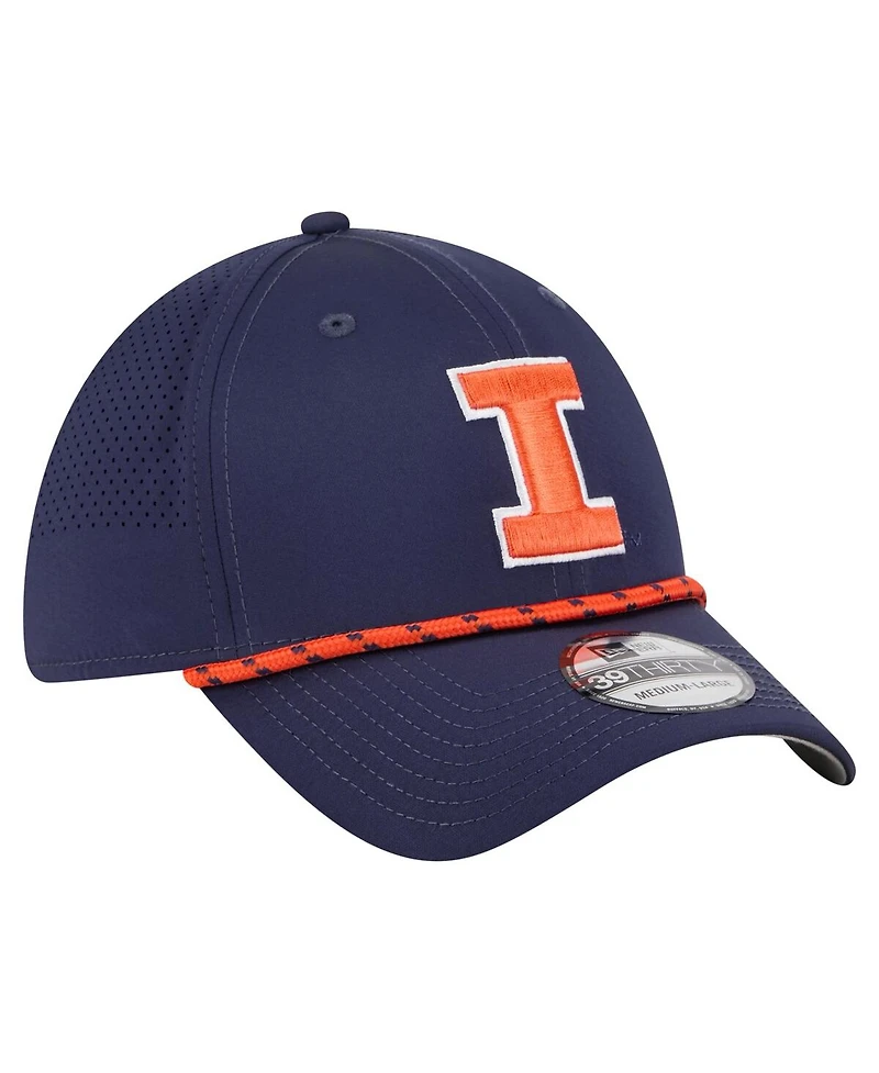 New Era Men's Navy Illinois Fighting Illini Rope 39THIRTY Flex Hat