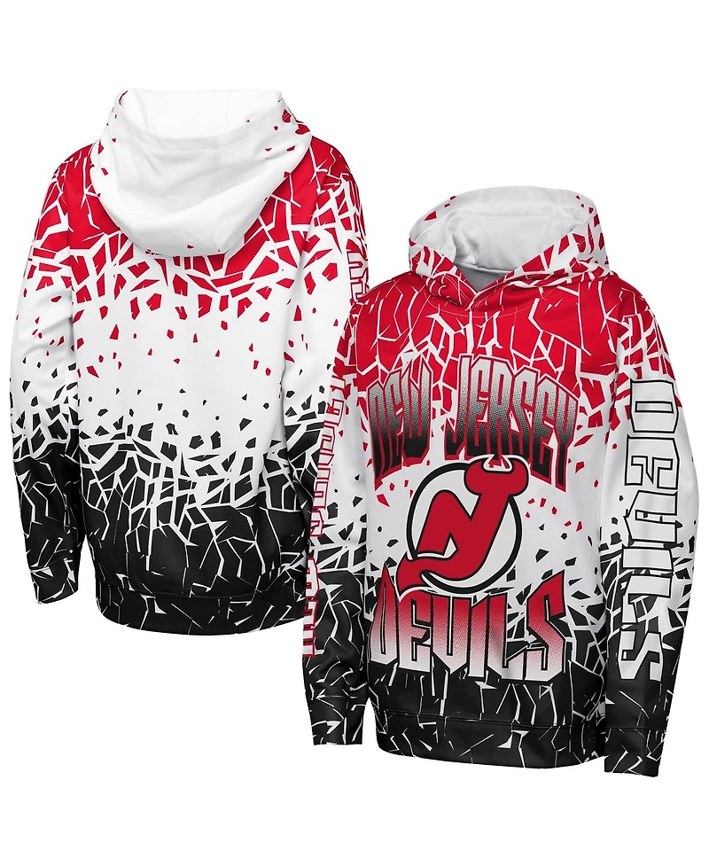 Outerstuff Big Boys and Girls Red New Jersey Devils Frozen Frenzy Hoodie