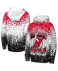 Outerstuff Big Boys and Girls Red New Jersey Devils Frozen Frenzy Hoodie