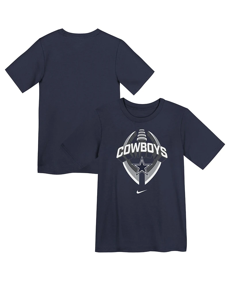 Nike Preschool Navy Dallas Cowboys Icon Legend Dri-fit T-Shirt