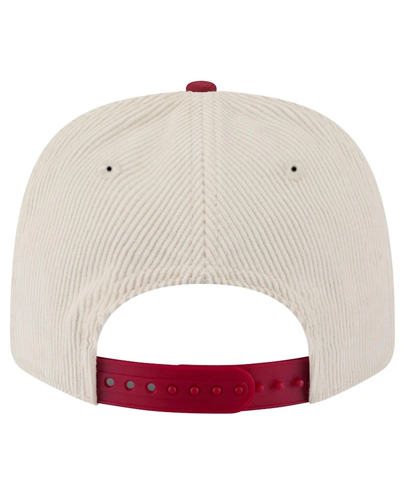 New Era Men's Cream/Cardinal Usc Trojans Loyal Corduroy 9SEVENTY Adjustable Hat
