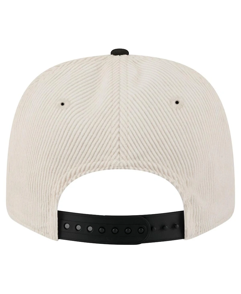 New Era Men's Cream/Black Texas Longhorns Loyal Corduroy 9SEVENTY Adjustable Hat