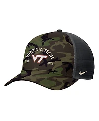 Nike Men's Camo Virginia Tech Hokies 2025 Military Appreciation Rise Adjustable Trucker Hat