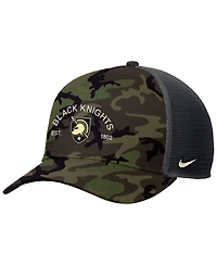 Nike Men's Camo Army Black Knights 2025 Military Appreciation Rise Adjustable Trucker Hat