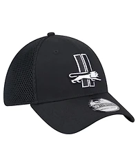 New Era Men's Black Detroit Lions Main Neo 39THIRTY Flex Hat