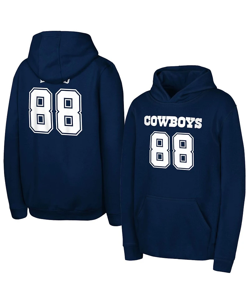 Outerstuff Big Boys and Girls CeeDee Lamb Navy Dallas Cowboys Mainliner Player Name Number Hoodie