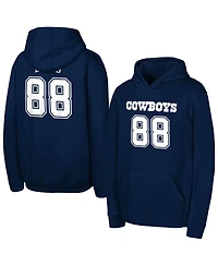 Outerstuff Big Boys and Girls CeeDee Lamb Navy Dallas Cowboys Mainliner Player Name Number Hoodie