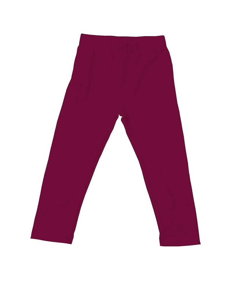 Wes & Willy Baby Girls 2-Piece Oatmeal Texas A&M Aggies Ruffle Raglan Long Sleeve T-Shirt and Leggings Set