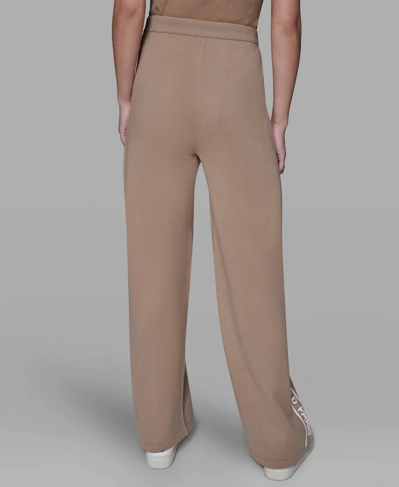 Karl Lagerfeld Paris Petite Wide-Leg Ankle Pants