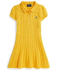 Polo Ralph Lauren Girls 2T-6X Cable Short-Sleeve Sweater Dress